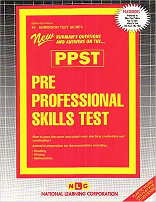 USED Book - Pre Professional Skills Test (Ppst): Passbooks Study Guide by National Learning Corporation (Spiral-bound) - english