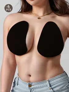 Plus Size Women's Water Drop Shaped Cuttable Breast Lift Tape, Good Elasticity Adhesive Sticky Bra, Disposable Adhesive Bra, Breast Lift Strapless Backless Bra, Sticky Bra Inserts