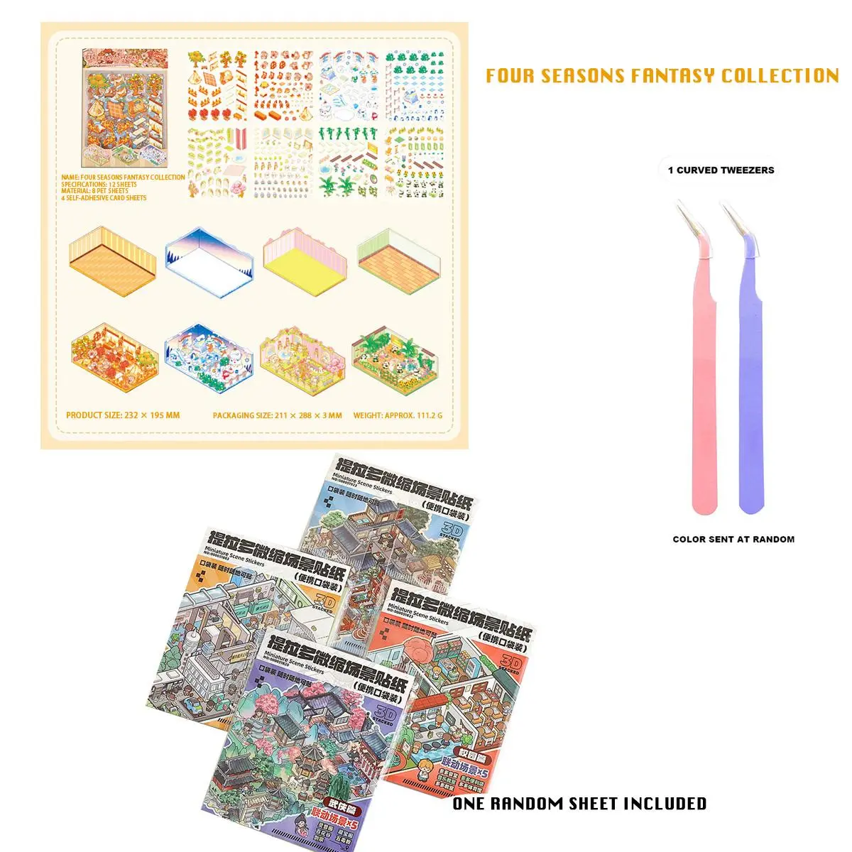 4 Pcs Dreamworld + 5 Pcs School/Airport (random)