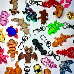 3D Printed Mini Animal Keychains