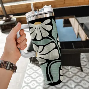 Funny Hidden Message Tumbler 40oz With Handle, FDT Funny Tumbler Gift For Dad Mom