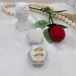 LaYaiBoutique #2083 high quality 14k gold plated duo wedding ring