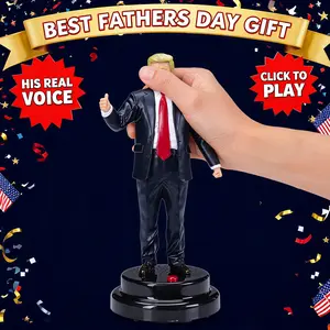 Talking Figure with 17 Spoken Lines - Fathers Day Gift for Dad - Press the Button to Hear Hilarious Quotes - Funny Novelty Gag Gift for Men, Collectible Desk Display Toy & Conversation Starter for Him
