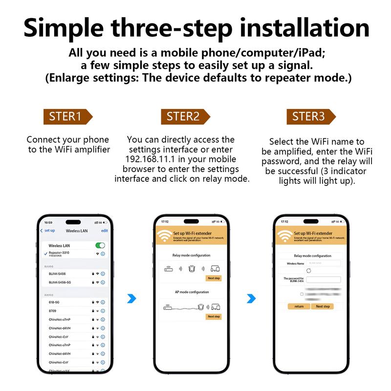 CENPIN 2026 WiFi Extender 4-Antennas, 1200Mbps Dual Band (5GHz/2.4GHz) - Covers 10,000 Sq. Ft., Supports 50 Devices, Repeater/AP with Ethernet Port, Perfect for Home & Office Use, Boost Your Signal for Seamless Streaming & Gaming