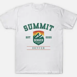 Denver Summit FC FC NWSL Vintage Logo T-Shirt 7EI