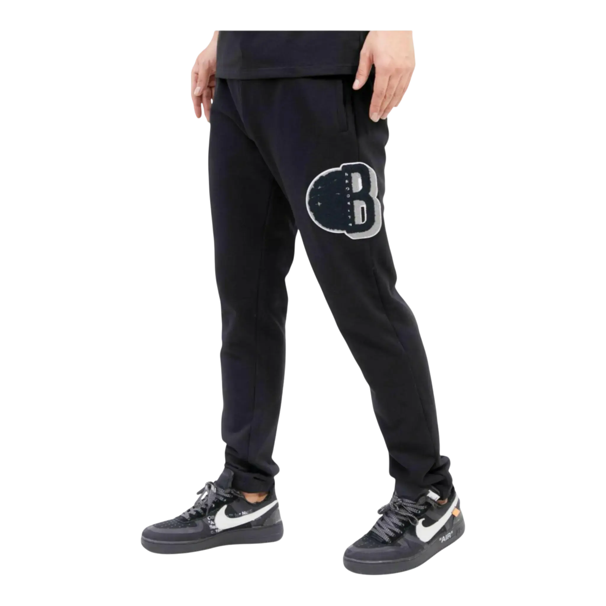 Pro Standard NBA Brooklyn Nets Mash Up Logo Sweatpants in Black | Men's