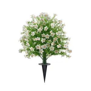 Spring and Summer Synthetic Orchid Rice Spike Decor, Realistic Faux Flowers - realistic flowering plastic decoration, suitable for home, outdoor decoration, and all-weather synthetic green plants. Milan Starry Tree Branch Set