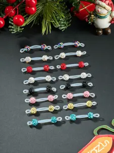 8 Pairs Cute Rhinestone Fake Nipple Rings For Women For Daily Decoration, Adjustable Non Piercing Nipple Rings Fake Piercing Jewelry