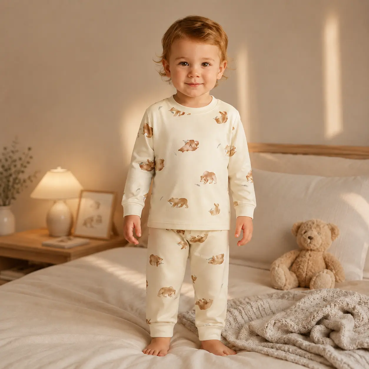 Toddler Woodland Pajama Outfit - Cozy Kids' Bedtime Sleepwear Set