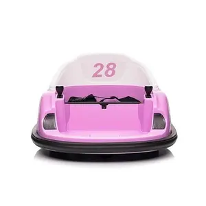 GARVEE 12V Electric Ride-On Bumper Car for Toddlers and Young Children with Remote Control, Battery Display, 360° Spin, LED Lights, Music, MP3, USB, Available in Multiple Colors Including Pink, Orange, Green, Blue, and Red