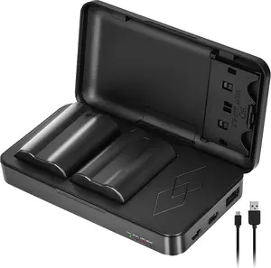 JYJZPB 2 Pack EN-EL15B EN-EL15C Batteries and Charger Case for Nikon D7500, D750, Z6, Z6 ii, Z7, Z7ii, Z8, D500, D600, D610, D810, D800, D800E, D710E, D850, D7000, D7100, D7200 Cameras