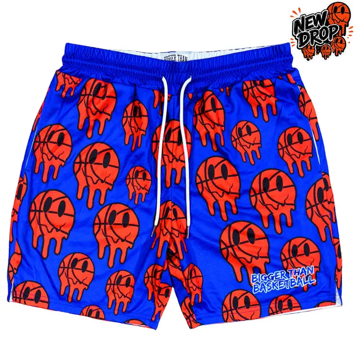 Bigger Than Basketball Drippy Basketball Shorts, Graffiti Hoop Athletic Shorts, Streetball Sports Shorts, Youth & Adult Fan Gift