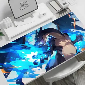 Cute C-Charizard  Mouse Pad large keyboard mouse desk pad non-slip rubber gaming mouse pad laptop carpet 600x300