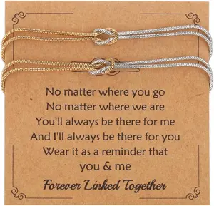 Knot Matching Bracelets for Couples Mother/Father Daughter Bracelets Dainty Forever Infinity Matching Bracelets for bf and gf