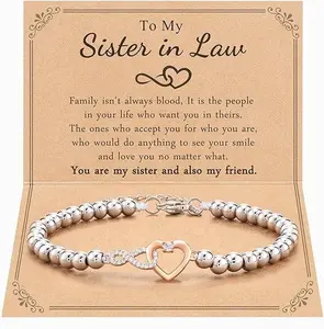 Infinity Love Bracelet for Women and Girls, Gift for Daughter, Girlfriend, Sister, Mom, Bonus Daughter & Daughter-in-law