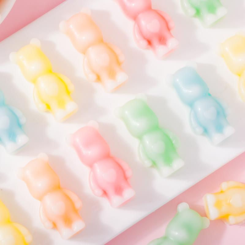 Brand New Upgrade!!! FruityWax Bear Candy 12oz Pack Five Flavors Wax Upgrade Bear Shape Retro Party Treats ASMR Sweet Bonbon Snack() Fruitsnacks Viral Candy Wax Candy Bombs