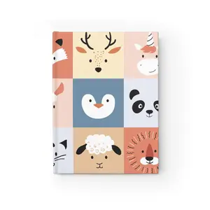 Animal-Themed Softcover Journal: Kids' Notebook, 128 Ruled Pages