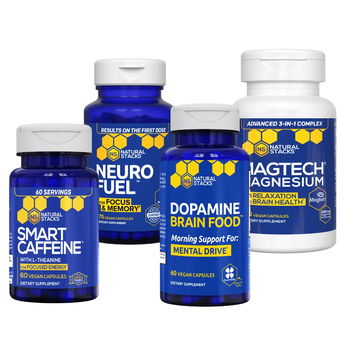 Mental Performance Stack - Support optimal brain function and improved sleep* Focus and motivation supplement.