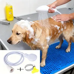 Professional Pet Bathing Sink Sprayer | 51.2in Flexible Faucet Extension for Quick Shampoo | Ultimate Kitchen & Bath Tool 2026- Portable Faucet Attachment for Pet, Shampoo And Vegetable Washing