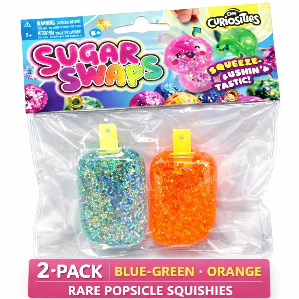 Orb Curiosities Popsicles Sugar Swaps Twinsies RARE Glitter Slow Rise NEW 2pk