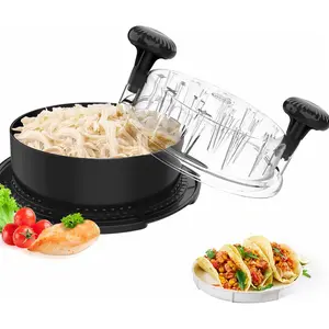 2025 Pro Twist Chicken Breast Shredder, Large Visible Kitchen Utensil with Widened Anti-Slip Mat Fix, Dishwasher-Safe for Tacos, Buffalo Chicken Dip