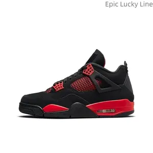 Retro 'Red Thunder' New Lace Up Men's Breathable Outdoor Sneakers Casual Running Shoes