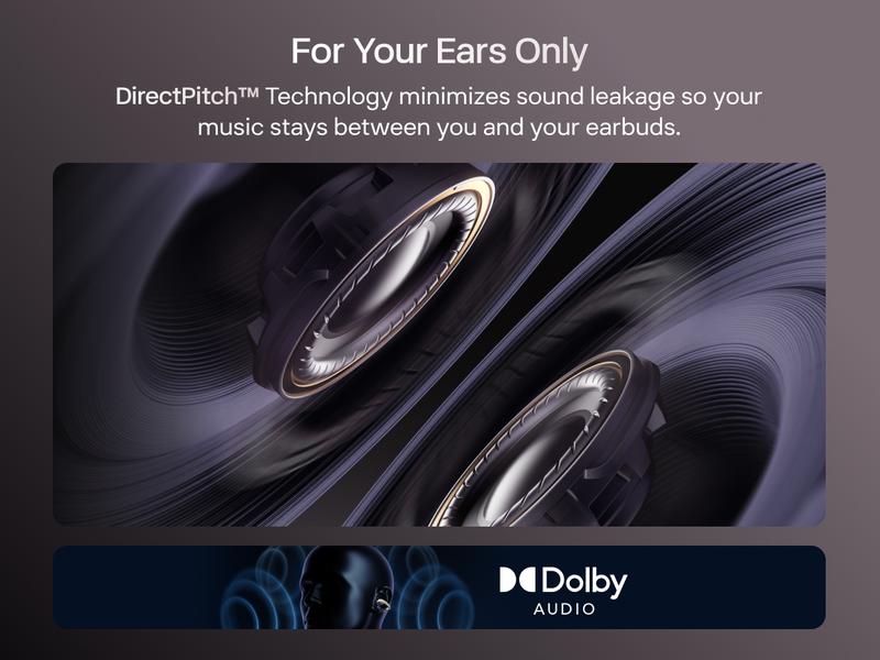 SHOKZ OpenDots ONE - Open-Ear Headphones - Wireless Bluetooth Earbuds with Microphone - Premium Dolby Audio - Water Resistant - Fast Charging - Up to 40 hrs Playtime