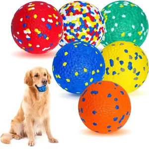 6 Pack  Balls for Aggressive Chewers, Indestructible 2.75 Inch ETPU Pet Toys, Soft Bouncy Floating Tennis Balls for , Fetch & Water Play, for Small Medium Large Dogs &  Chewers.