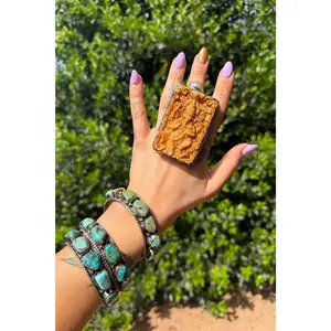 Ganesha Carved Resin BIG Ring