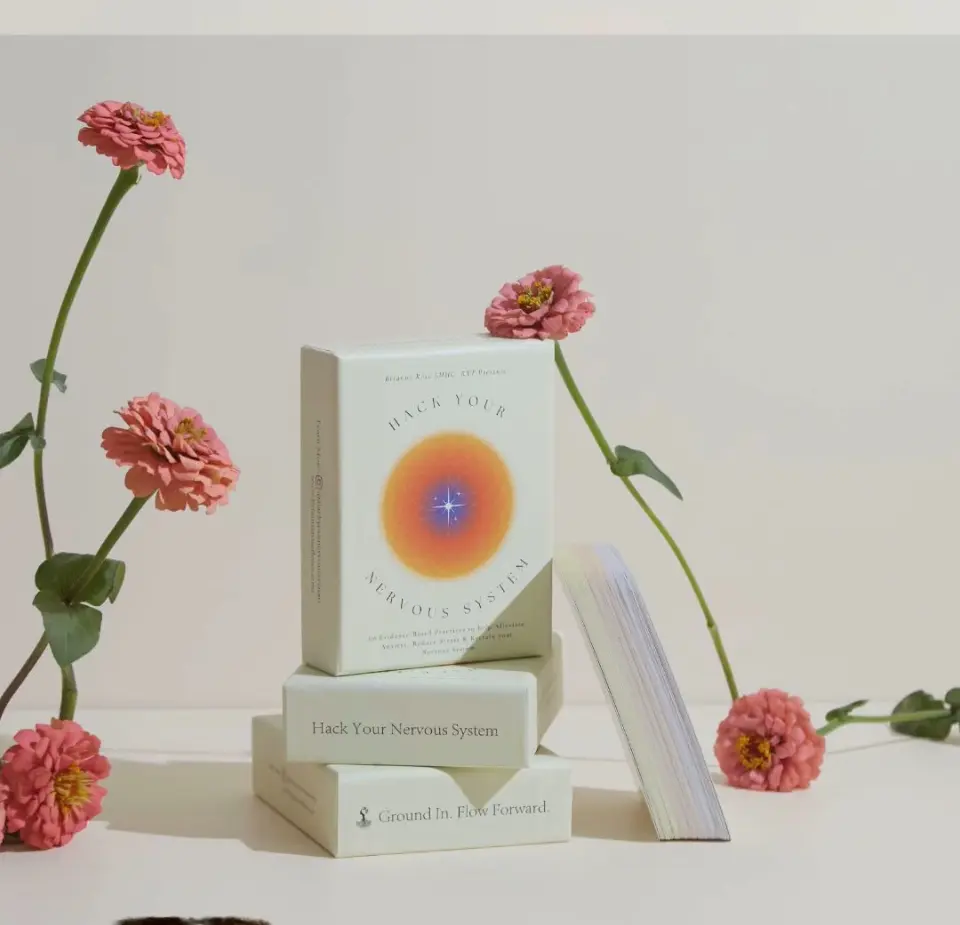 Hack Your Nervous System: A deck of 60 cards filled with mindful practices and tools to cope with whatever life throws your way.
