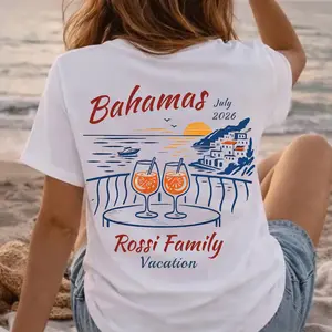 Custom Family Vacation Shirt Matching Family Trip Shirts With Family Name Tropical Beach Trip Outfit Personalized Family Reunion Gift