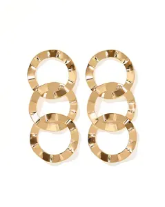 LINNY CO Reese Statement Earrings Gold - Elegant Gold-Tone Jewelry from LINNY CO