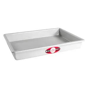 Fat Daddio's POB-10152 Anodized Aluminum Sheet Cake Pan, 10 x 15 x 2 Inch
