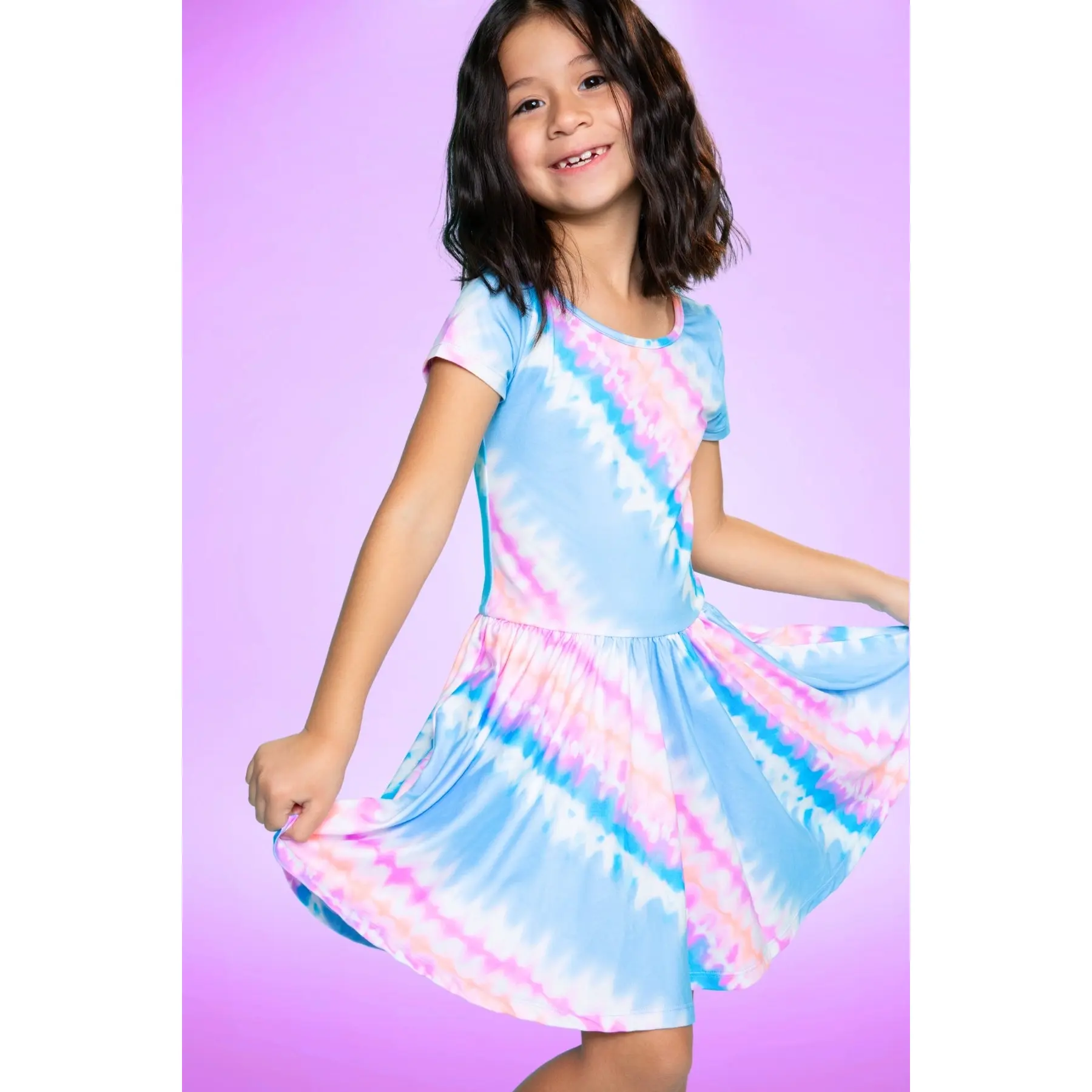Denim Pink Tie Dye