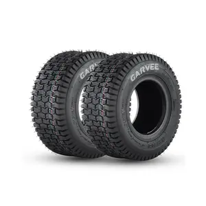 New Upgraded 2pcs 13x5.00-6 4PR 2 Pack 13x5.00-6 Lawn Mower Tire, V Pattern, 13x5-6 NHS Tire, 13x5.00-6 Tires for Lawn & Garden Riding Mower Tractor Golf Cart Utility Vehicles,4PR Tubeless