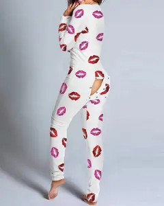 Burgundy Wine Lips Onesies with Functioning Flapjack