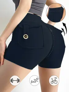 Women's Ruched Butt Lifting Biker Shorts with Cargo Pockets | High Waist, Tummy Control, Workout & Streetwear
