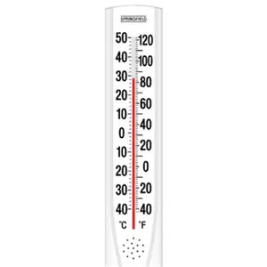 Taylor 90111-000-000 15 x 3 in. Outdoor Tube Thermometer- White