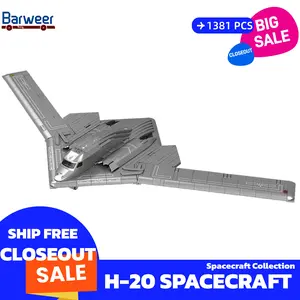 [BARWEER](SHIP FREE)H-20 Spacecraft Closeout Sale 1381 PCS Gift Toys Bricks