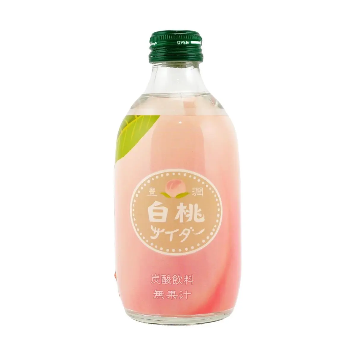 TOMOMASU Japanese White Peach Sparkling Water, 300ml - Refreshing Fruit Flavored Carbonated Drink TOMOMASU Japanese White Peach Sparkling Water, 300ml - Refreshing Fruit Flavored Carbonated Drink