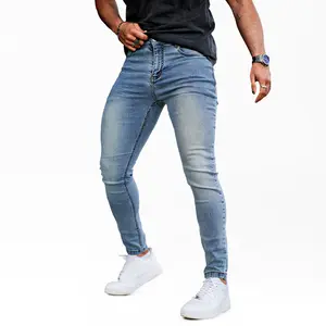 GINGTTO Men's Skinny Jeans Casual Slim Fit Stretch Denim Pants Plain Wash Tapered Leg