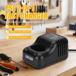 Psl Two-In-One Fast Charger for Paslode Air Nail Gun, Compatible with Lithium Ion, Nickel Cadmium, Nickel Metal Hydride Batteries