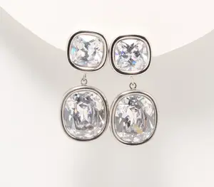 Steel by Diamonique Drop Dangle Earring