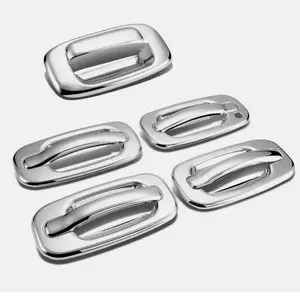 Suitable for 99-06 Chevrolet Silverado/GMC Sierra glossy Silver handle cover and tailgate handle cover