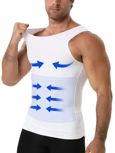 Men's Dual-Layer Abdominal Shaping Vest, Compression Chest Binding Top, Breathable Tight-Fit Fitness Sport Casual Underwear