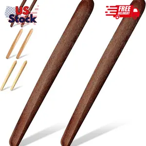 2 Pcs 11 Inch Wooden Dowel for Sourdough Bread Mixing