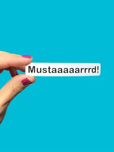 Mustard Trending Meme Vinyl Sticker | Kendrick | Viral Sound | Water Bottle Sticker, Laptop Sticker, Gift for Friend | Pop Culture Trending