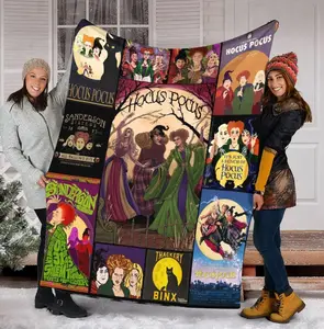 Hocus Pocus Blanket, Witch Sister Blanket, Halloween Watching Movie, Salem Blanket, House Decor, Bedroom Decor