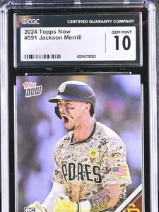2024 Topps Now 591 Jackson Merrill RC Rookie CGC 10 GEM MINT 6004378083 Limited Print /4543