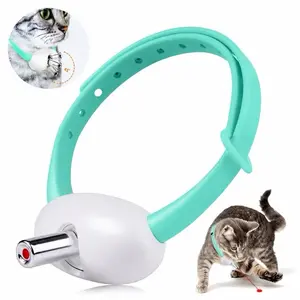 Smart Laser Cat Toy Collar - Wearable, Hands-Free, Interactive, Motion Sensor Pet Accessory for Indoor Cats